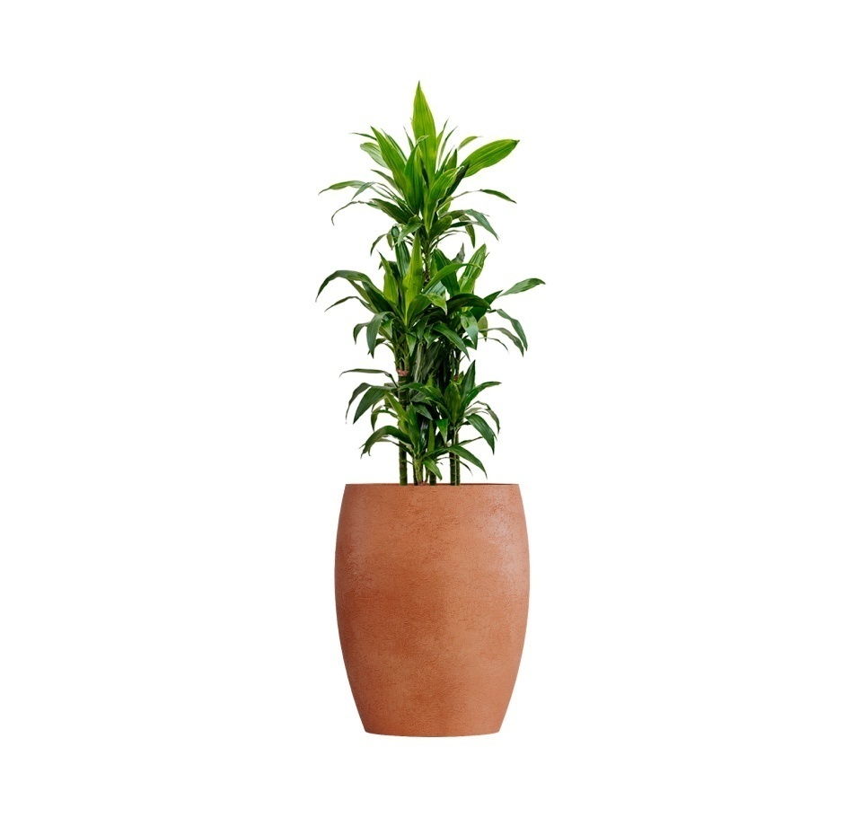 Кашпо CONCRETIKA OVAL RED CLAY D45H66