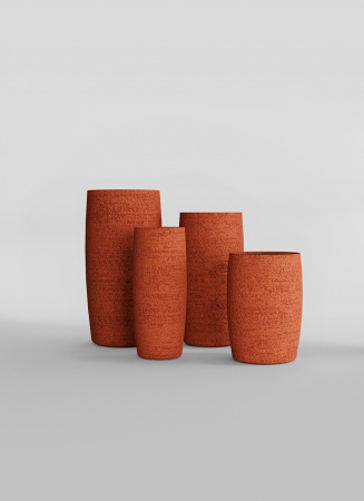 Кашпо CONCRETIKA CIGAR EROSIA CORAL D37H78