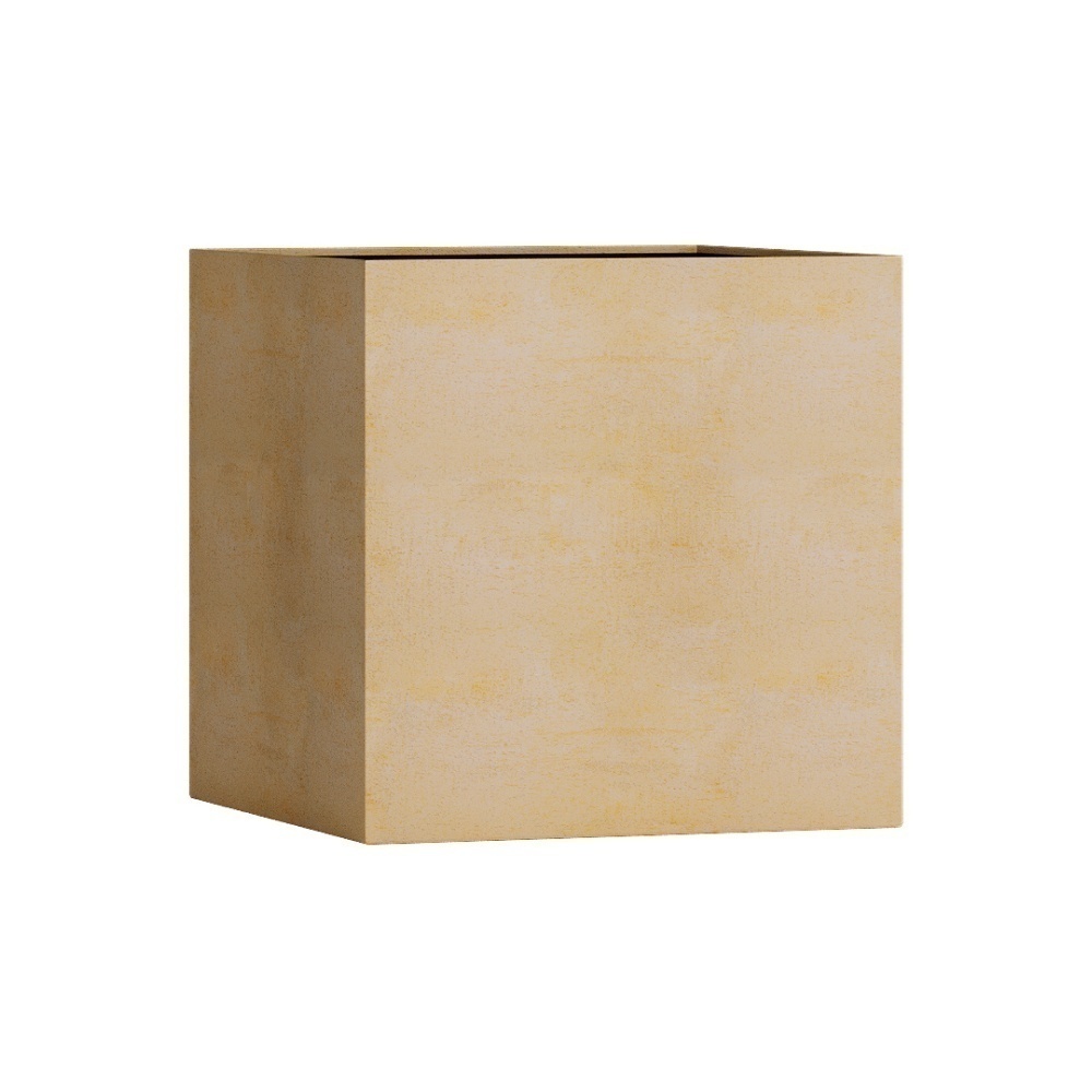 Кашпо CONCRETIKA CUBE LEMON 60x60x60