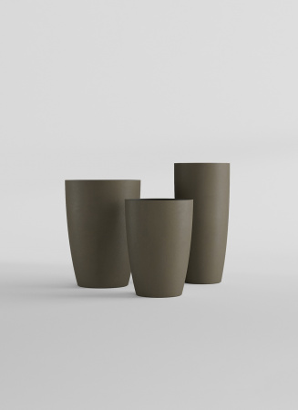 Кашпо CONCRETIKA CONUS OLIVE D50H69