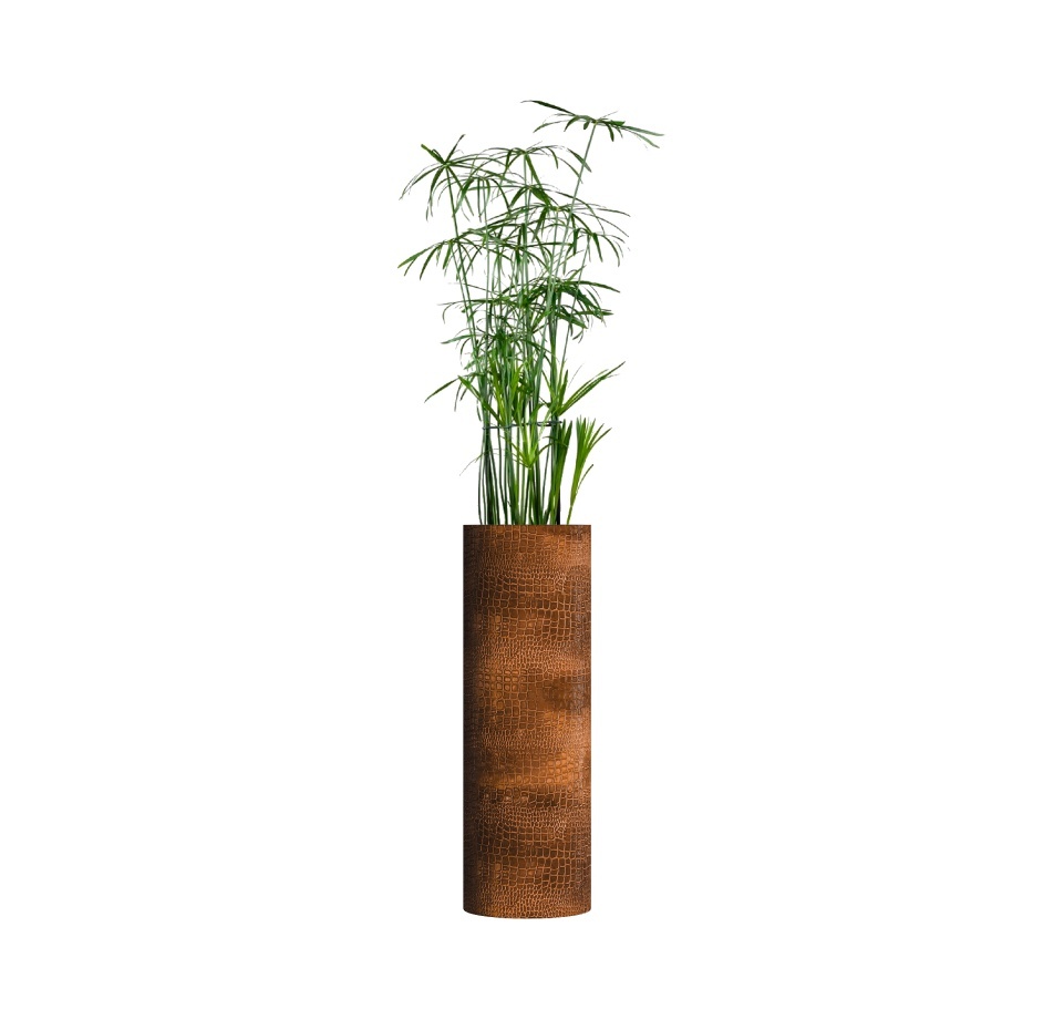 Кашпо CONCRETIKA CYLINDER CAYMAN BROWN D30H90