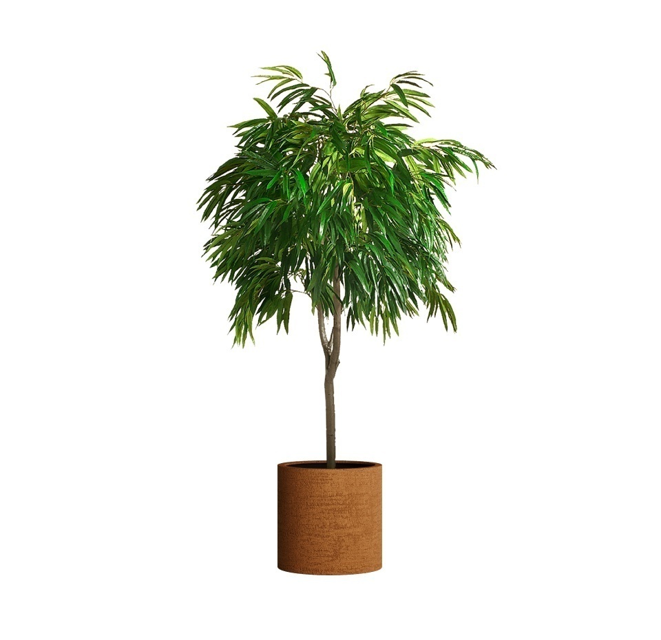 Кашпо CONCRETIKA CYLINDER EROSIA OCHRE D45H45