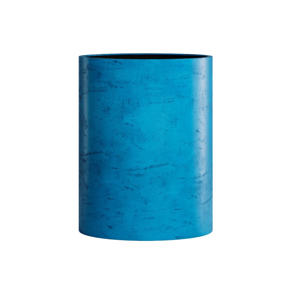 Кашпо CONCRETIKA CYLINDER COBALT BLUE D50H65