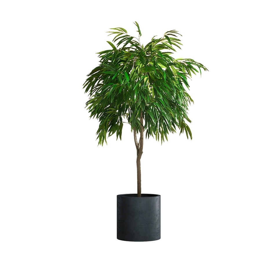 Кашпо CONCRETIKA CYLINDER ANTHRACITE D45H45