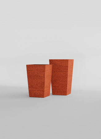 Кашпо CONCRETIKA CONIC EROSIA CORAL 40x40x70