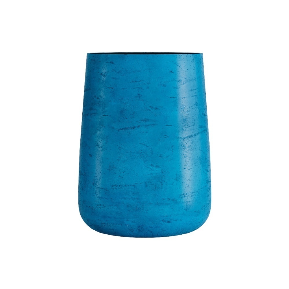 Кашпо CONCRETIKA CONE COBALT BLUE D38H60