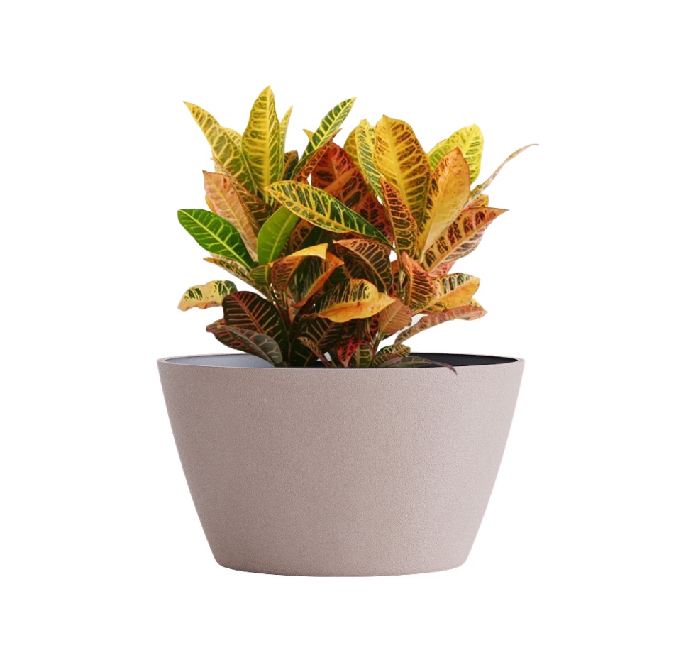 Кашпо CONCRETIKA BOWL COCOA D80H45