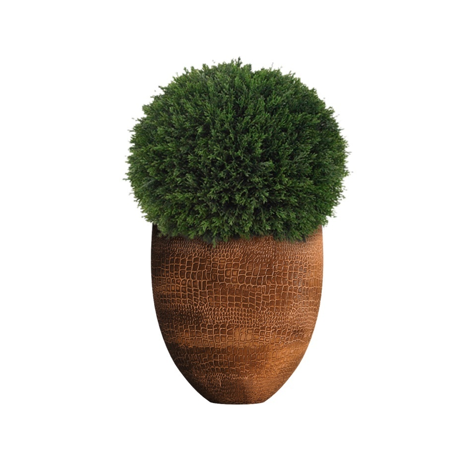 Кашпо CONCRETIKA BARREL CAYMAN BROWN D44H48