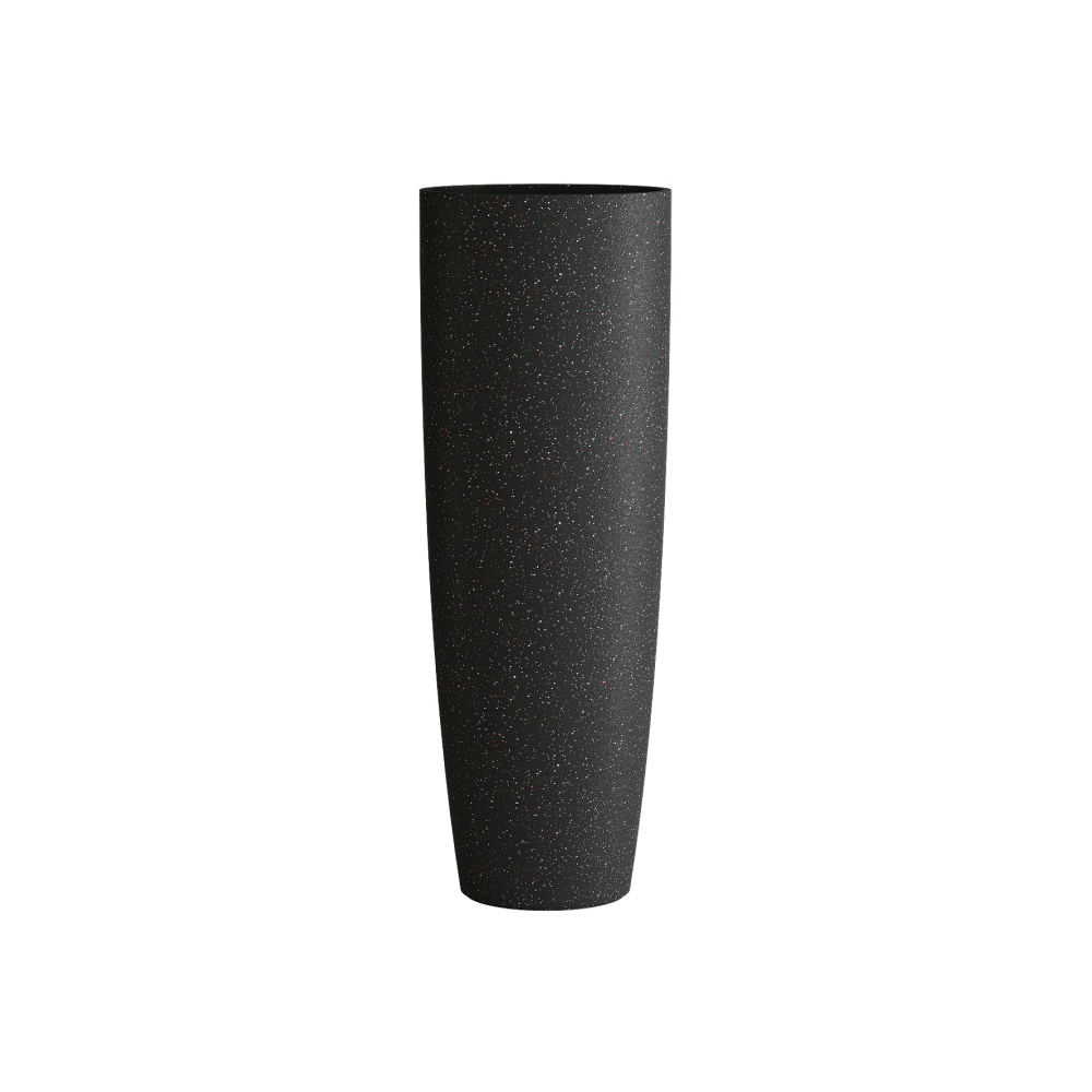 Кашпо CONCRETIKA CONUS EGG BLACK D60H170