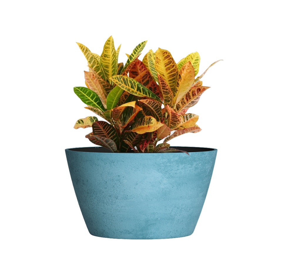 Кашпо CONCRETIKA BOWL BLUE SKY D80H45