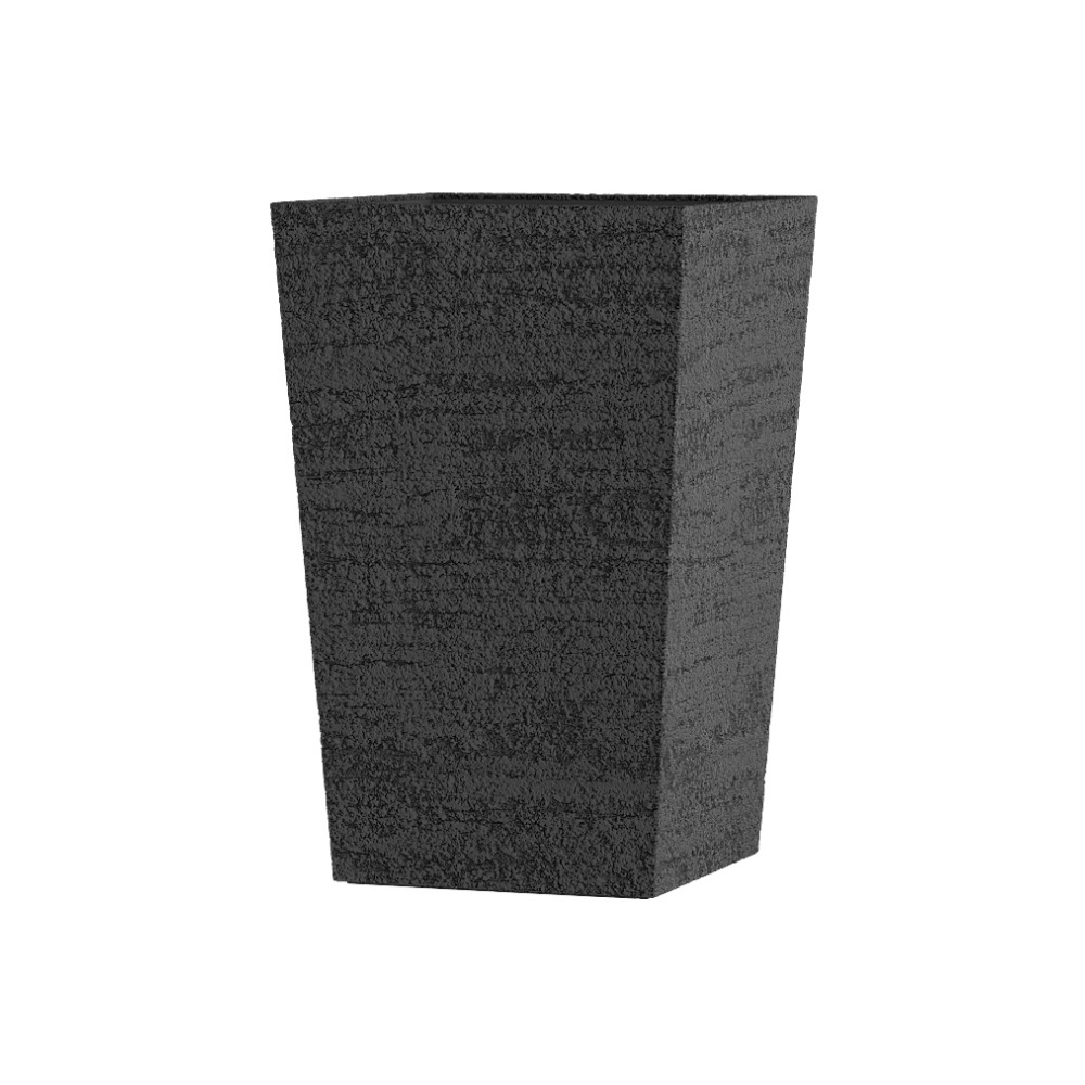 Кашпо CONCRETIKA CONIC EROSIA BLACK 40x40x70