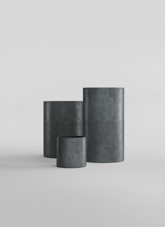 Кашпо CONCRETIKA CYLINDER SMOKEY BLUE D60H65