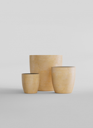 Кашпо CONCRETIKA VASE 3 LEMON D30H32