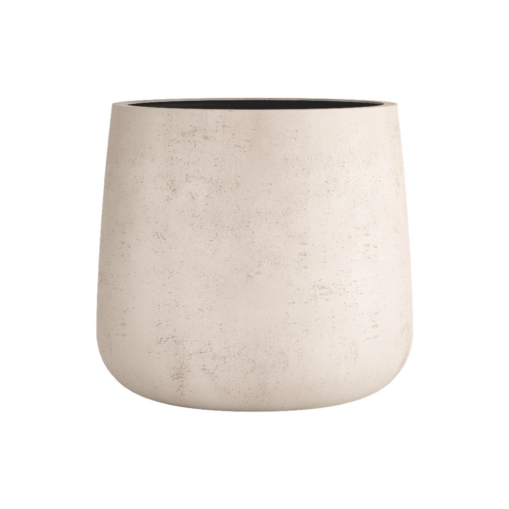 Кашпо CONCRETIKA CONE CONCRETE WHITE D32H36