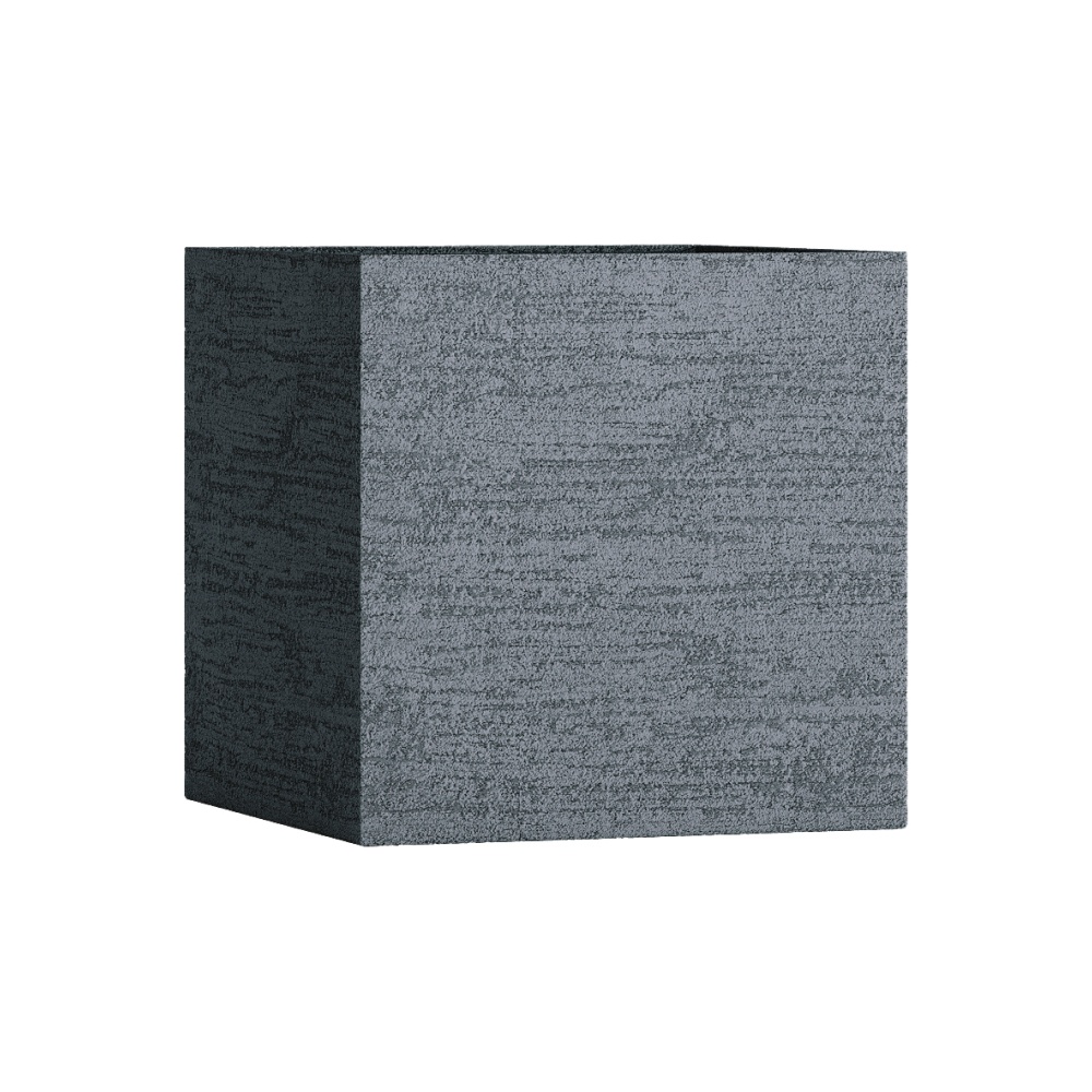 Кашпо CONCRETIKA CUBE EROSIA GREY 80x80x80