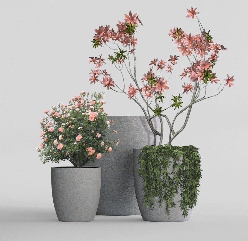 Кашпо CONCRETIKA VASE 3 LONDON GREY D30H32