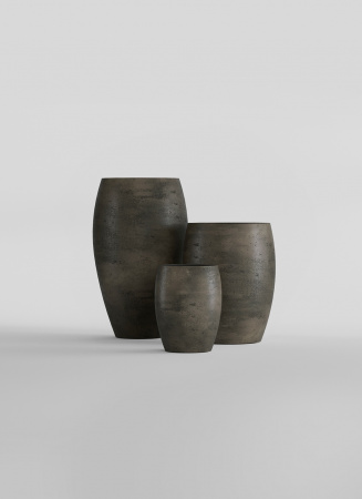 Кашпо CONCRETIKA OVAL BREZENT GREY D60H88