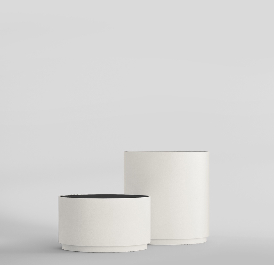 Кашпо CONCRETIKA CYLINDER XL SANTORINI D120H120