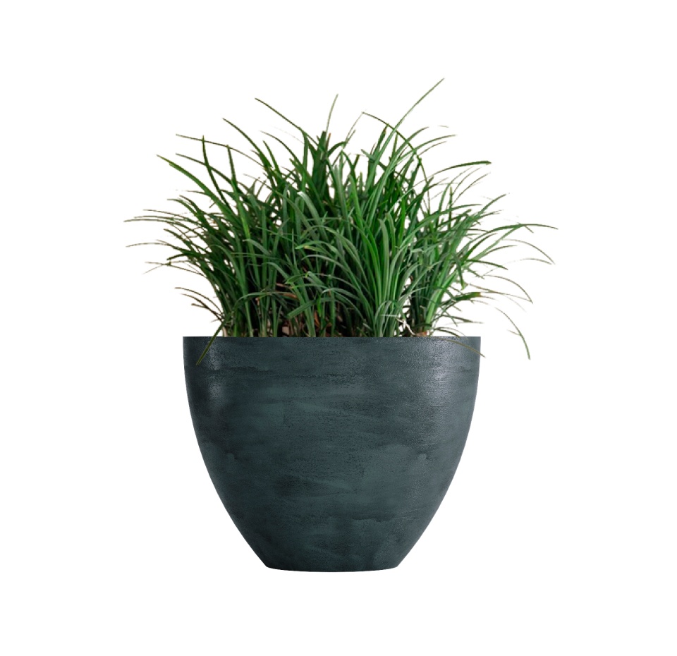 Кашпо CONCRETIKA UPON OCEAN GREEN D45H35