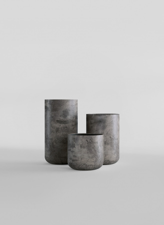 Кашпо CONCRETIKA TOPPER CONCRETE GREY DARK D40H90