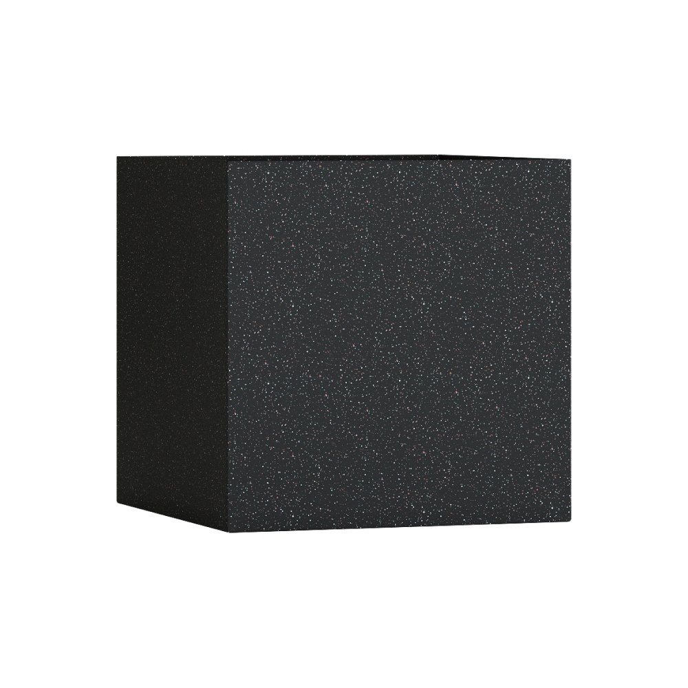 Кашпо CONCRETIKA CUBE EGG BLACK 80x80x80