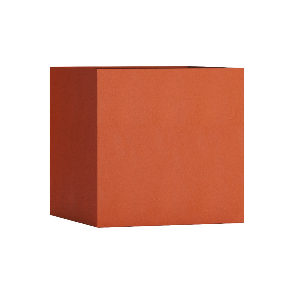 Кашпо CONCRETIKA CUBE TERRACOTTA 80x80x80
