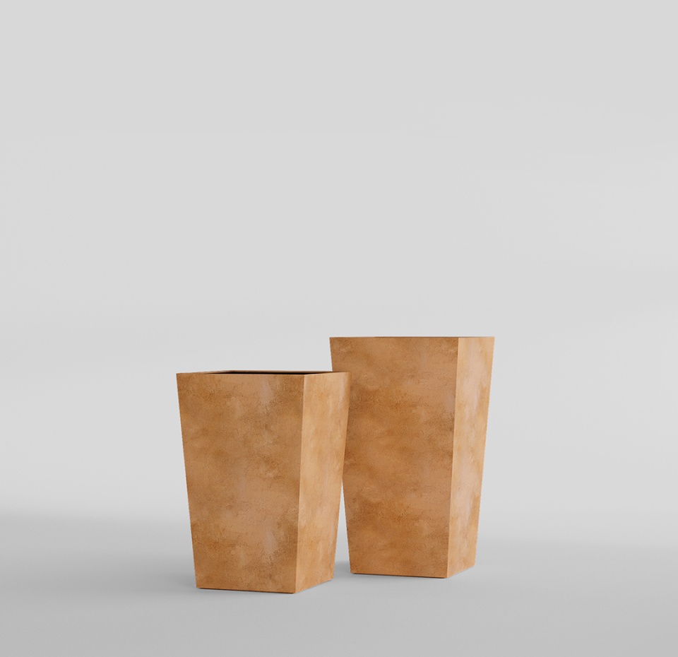 Кашпо CONCRETIKA CONIC CLASSIC CLAY 40x40x70
