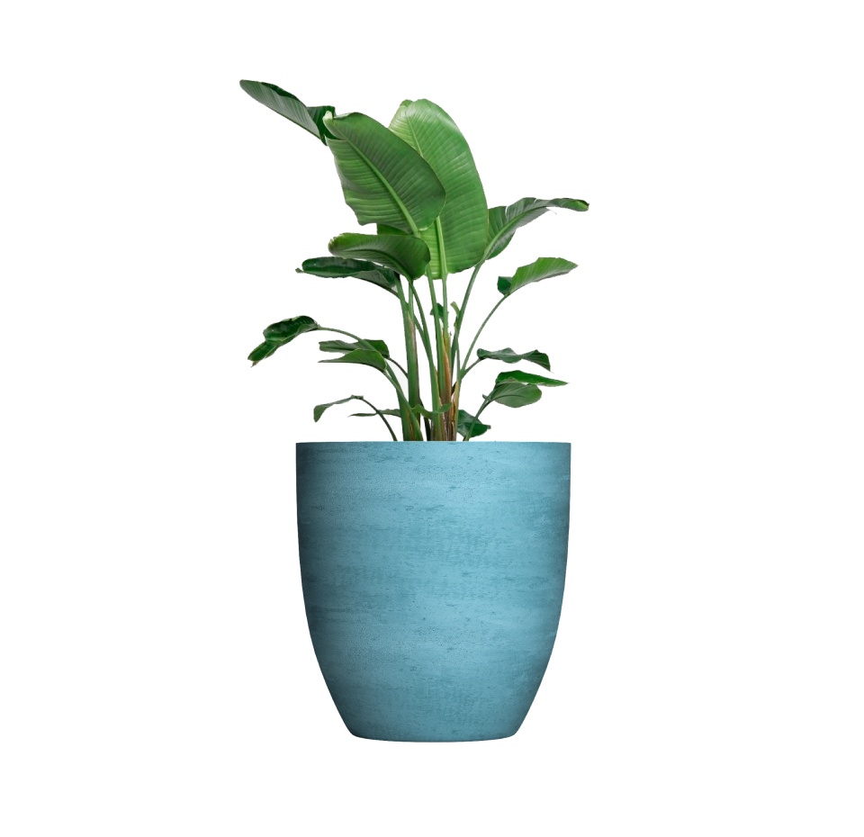 Кашпо CONCRETIKA VASE 3 BLUE SKY D90H95