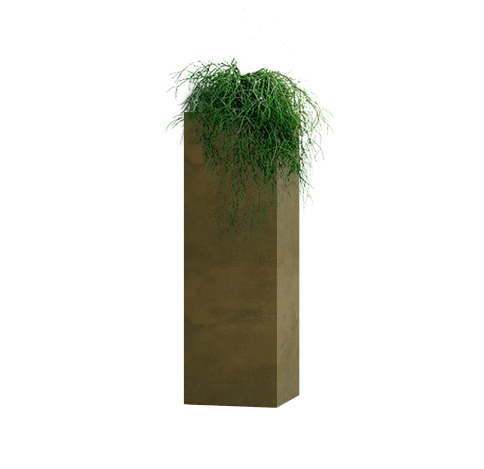 Кашпо CONCRETIKA COLONNA AVOCADO 30x30x90
