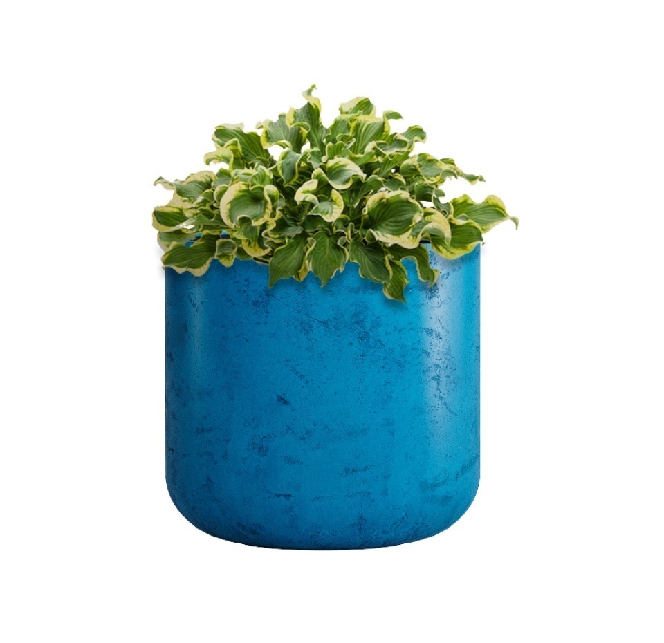 Кашпо CONCRETIKA TOPPER COBALT BLUE D40H40