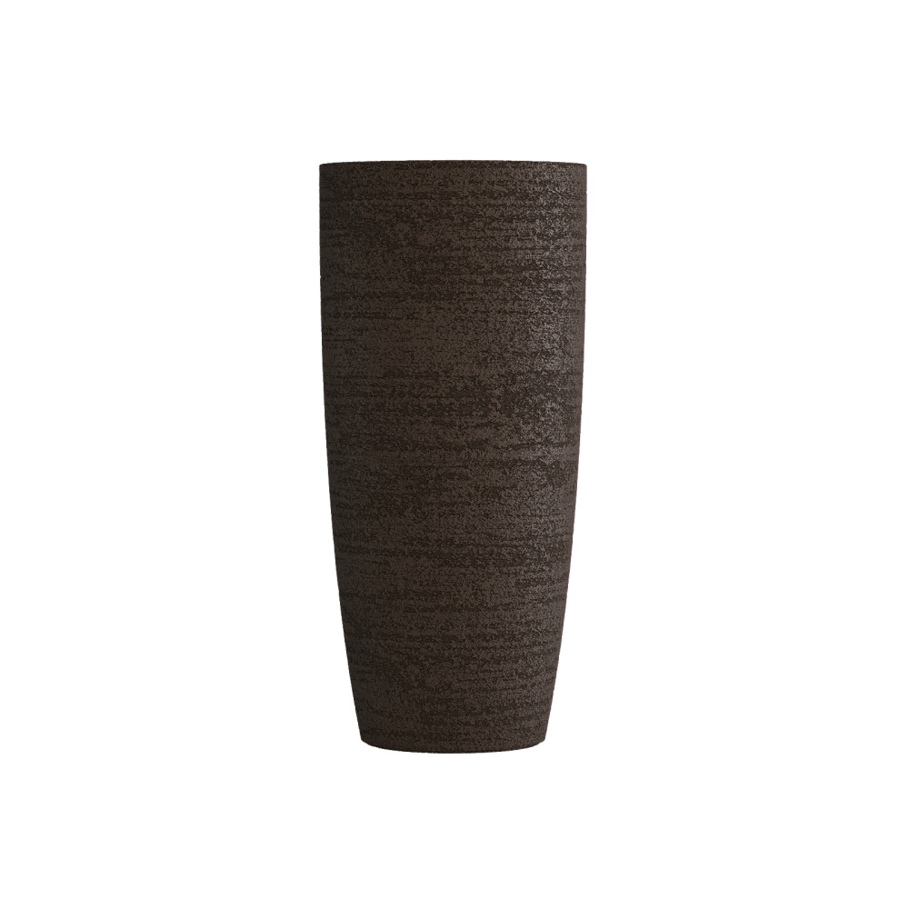 Кашпо CONCRETIKA CONUS EROSIA BROWN D60H130