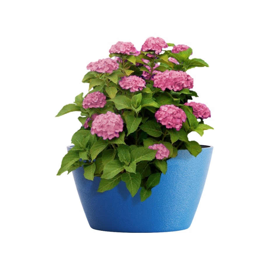 Кашпо CONCRETIKA BOWL DARK BLUE D52H29
