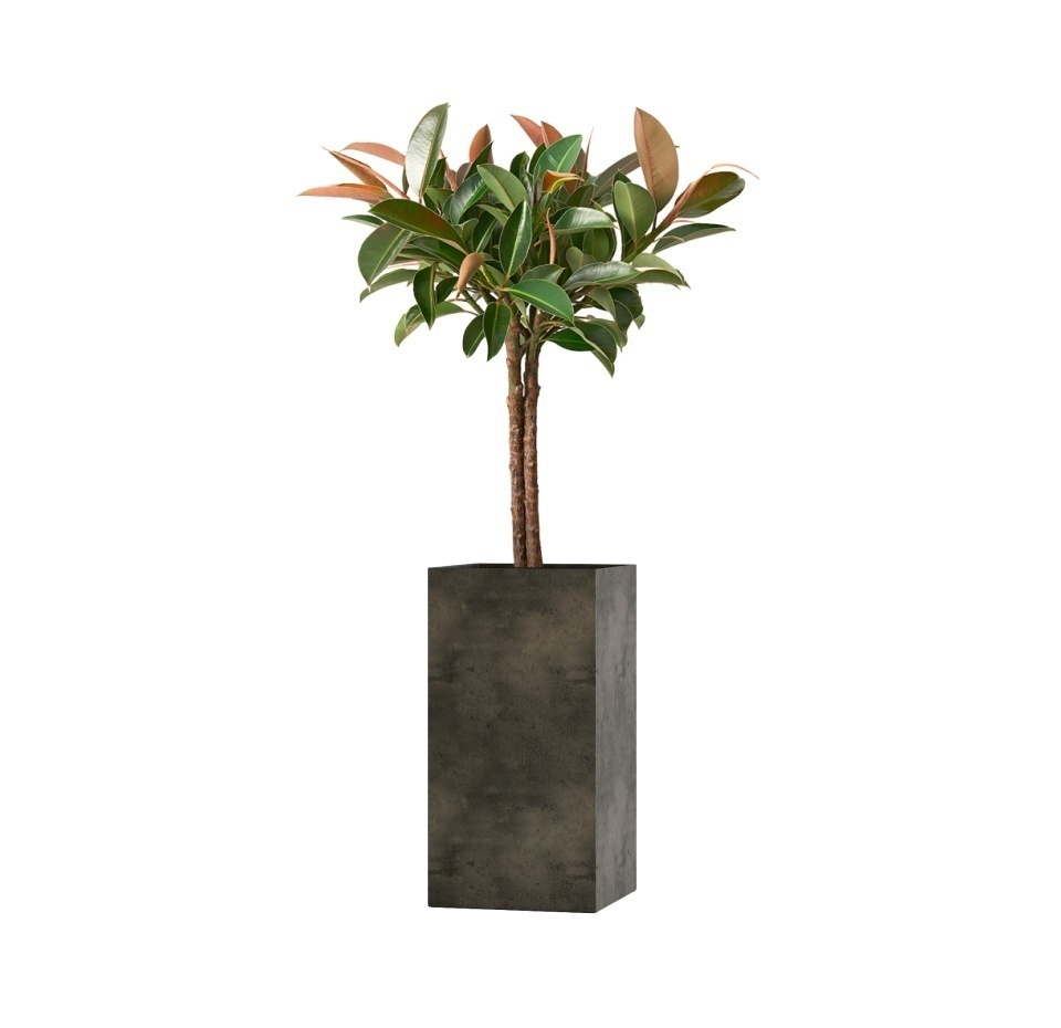 Кашпо CONCRETIKA COLONNA BREZENT GREY 40x40x80