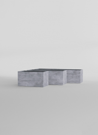 Кашпо CONCRETIKA BALCONY CONCRETE GREY LIGHT 60x20x15