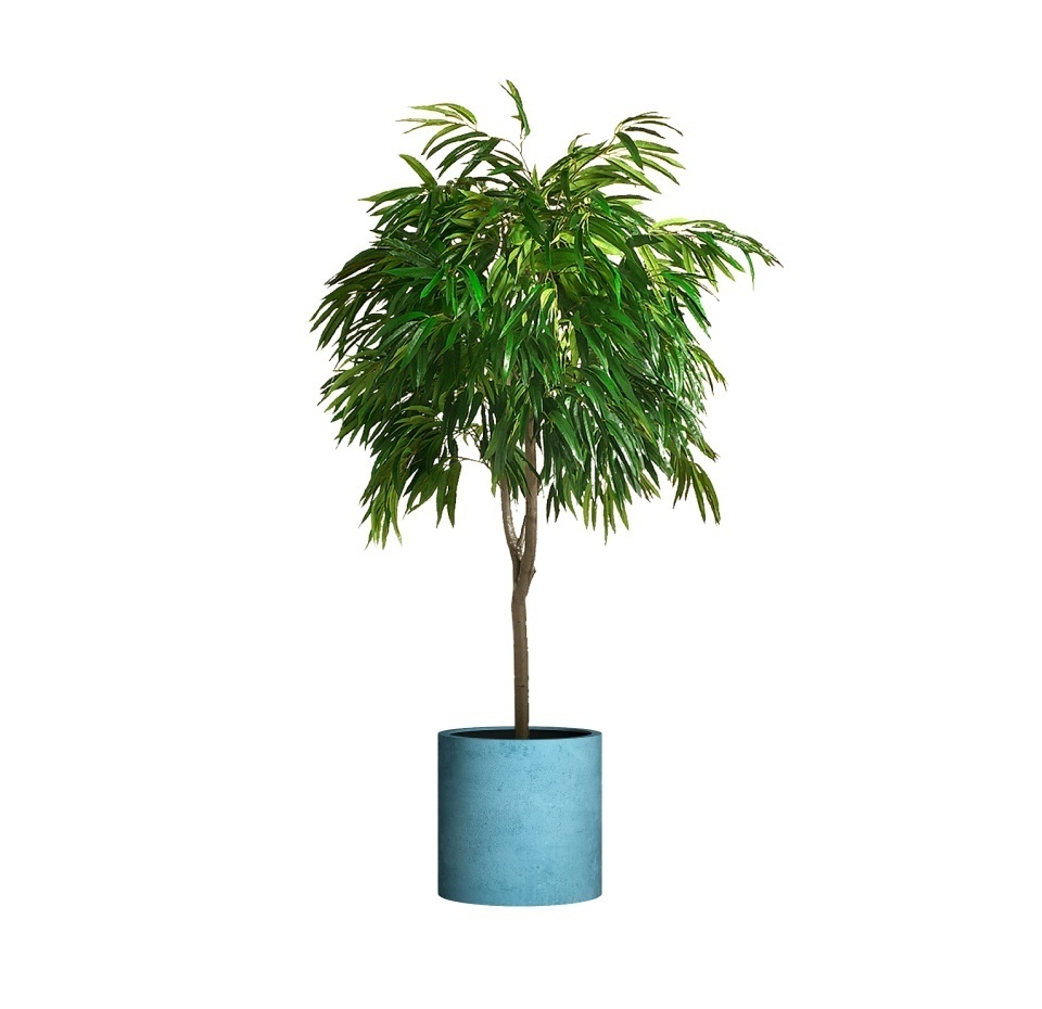 Кашпо CONCRETIKA CYLINDER BLUE SKY D45H45