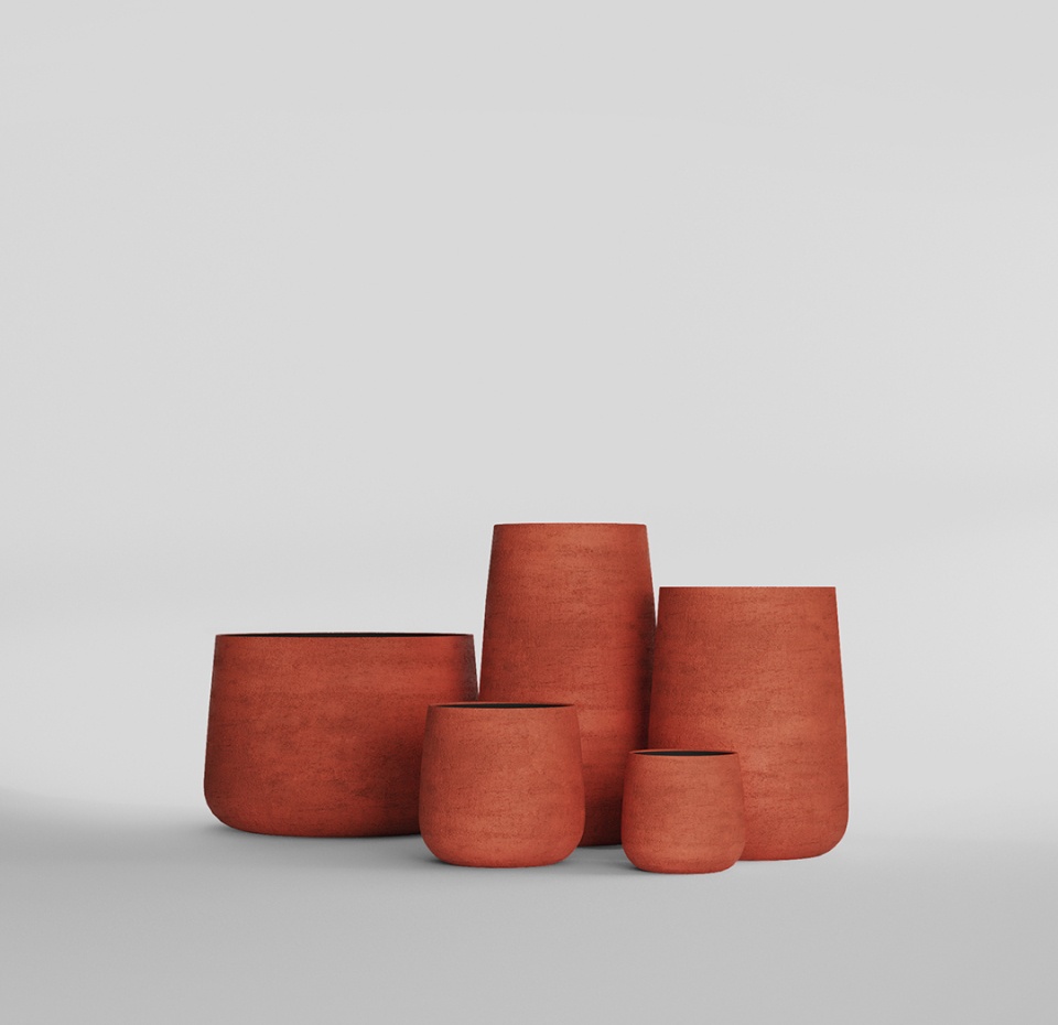Кашпо CONCRETIKA CONE CANDY D36H75