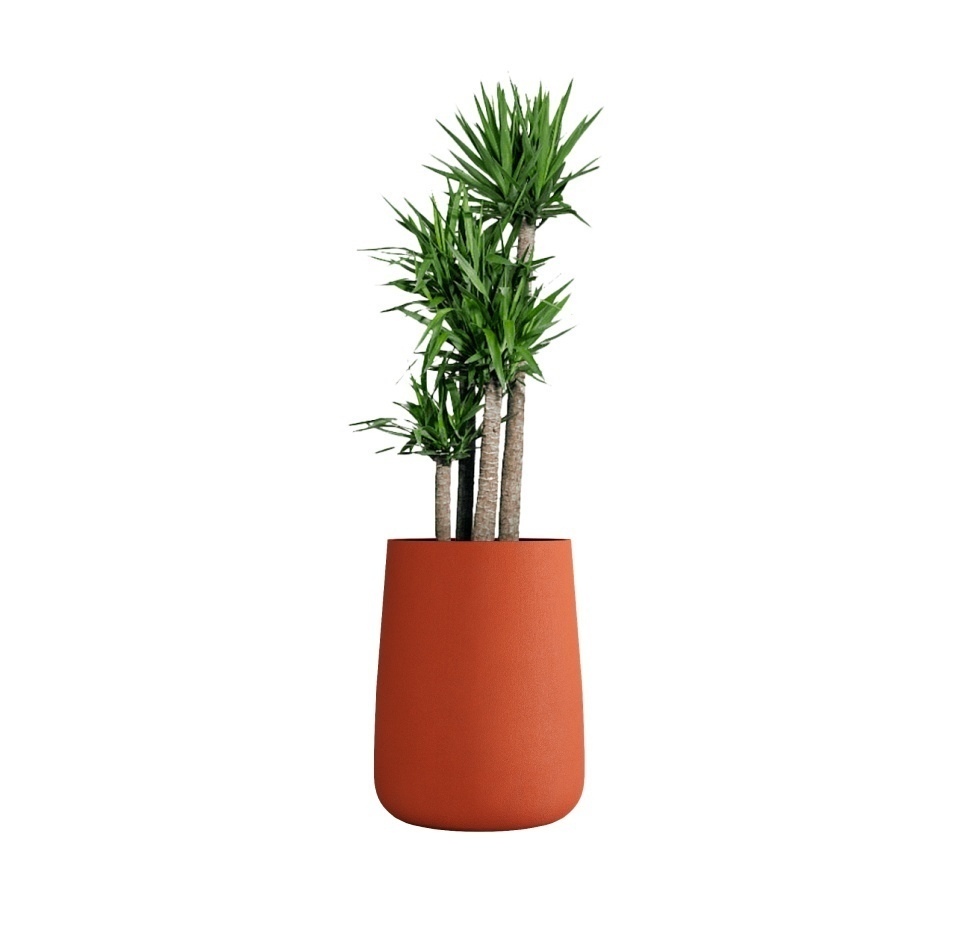 Кашпо CONCRETIKA CONE TERRACOTTA D38H60
