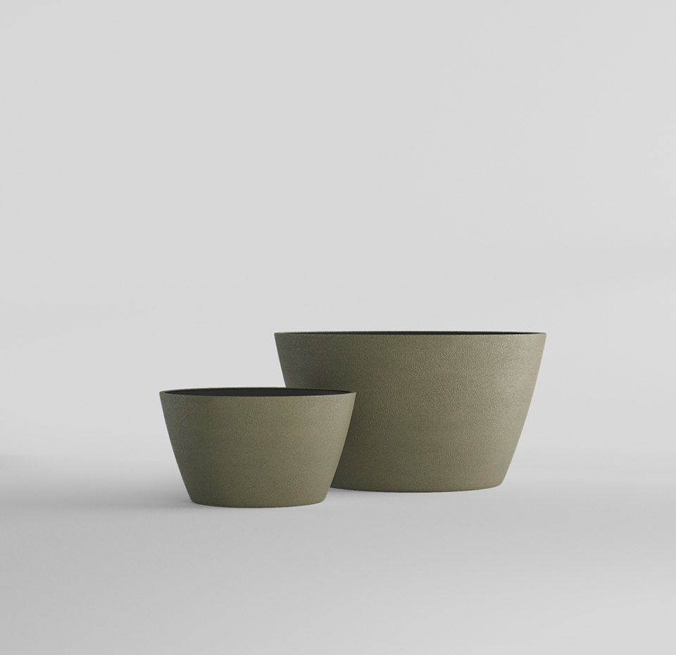 Кашпо CONCRETIKA BOWL HACKS D52H29