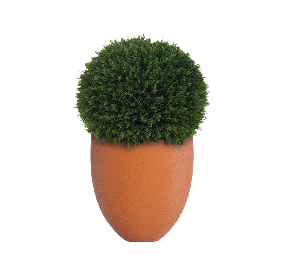 Кашпо CONCRETIKA BARREL CARROT D44H48