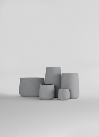 Кашпо CONCRETIKA CONE LONDON GREY D60H42