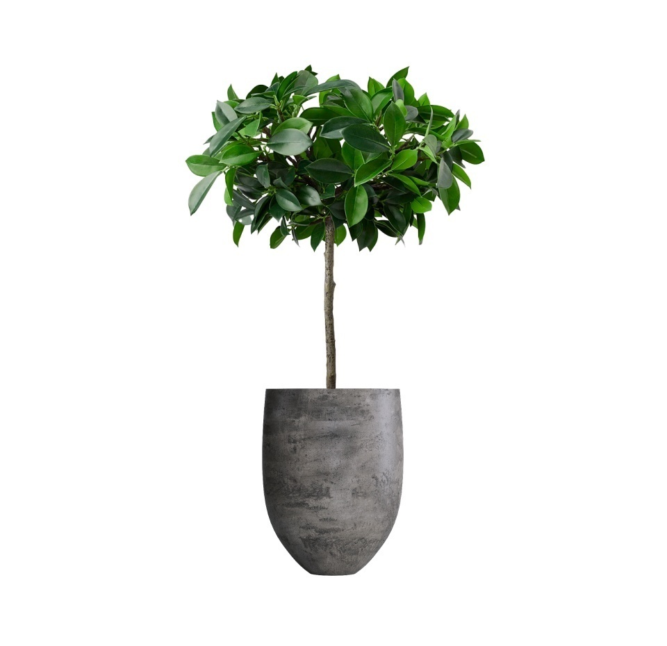 Кашпо CONCRETIKA BARREL CONCRETE GREY DARK D41H60
