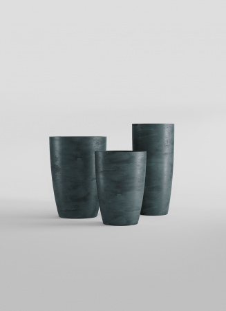 Кашпо CONCRETIKA CONUS OCEAN GREEN D60H170
