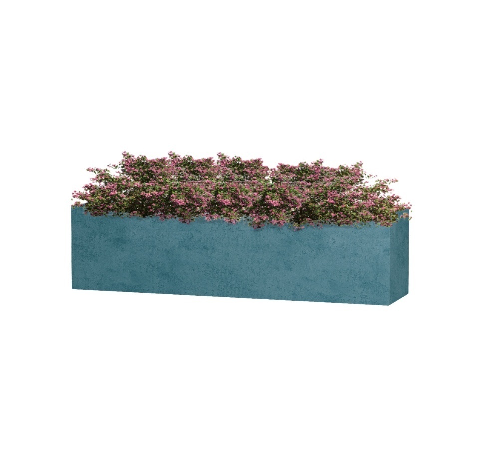 Кашпо CONCRETIKA BALCONY MURENA 80x20x20