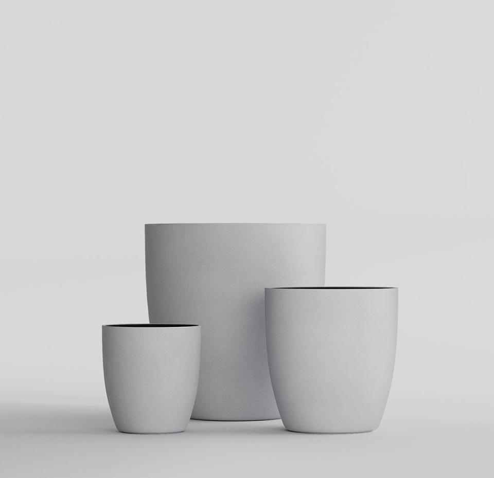 Кашпо CONCRETIKA VASE 3 SHALE D60H65
