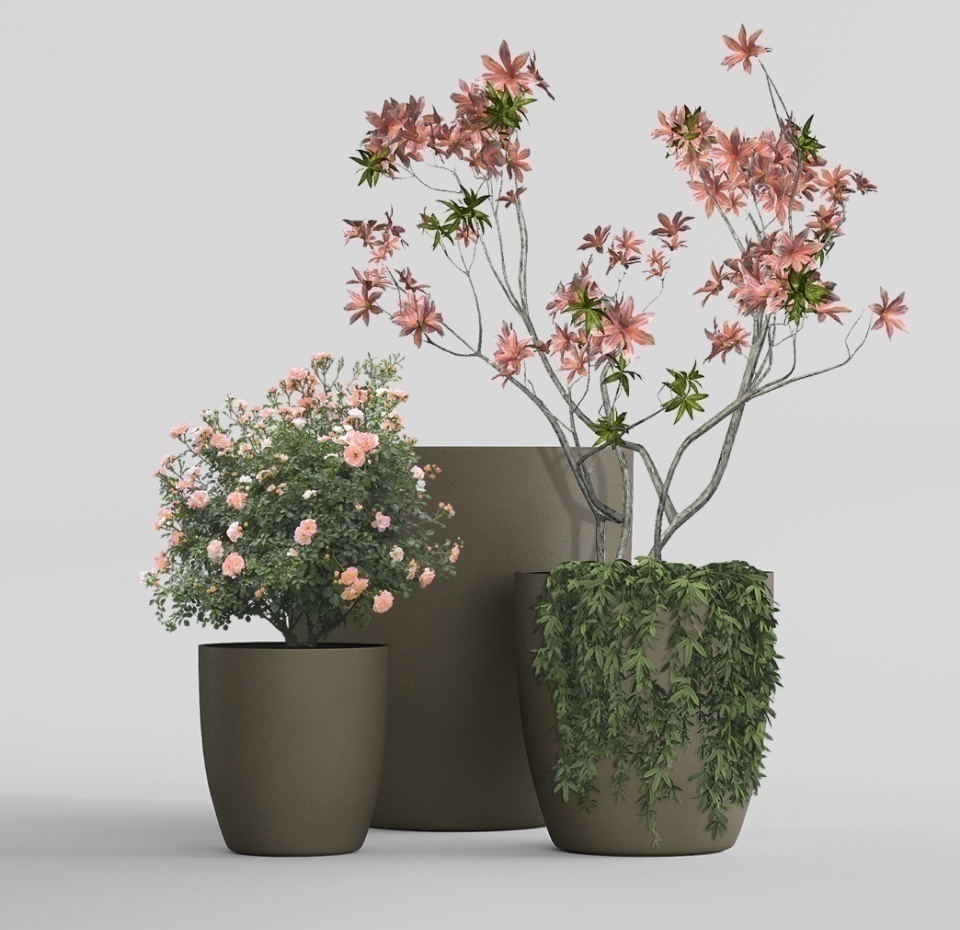 Кашпо CONCRETIKA VASE 3 OLIVE D75H82