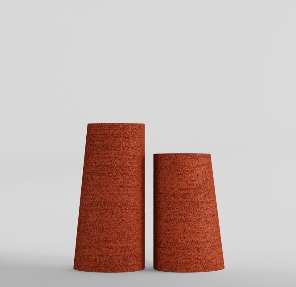 Кашпо CONCRETIKA DUET EROSIA CORAL D41H104