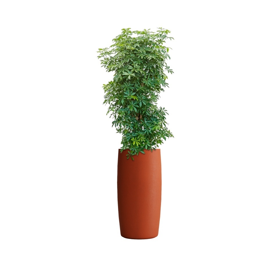 Кашпо CONCRETIKA CIGAR TERRACOTTA D37H78