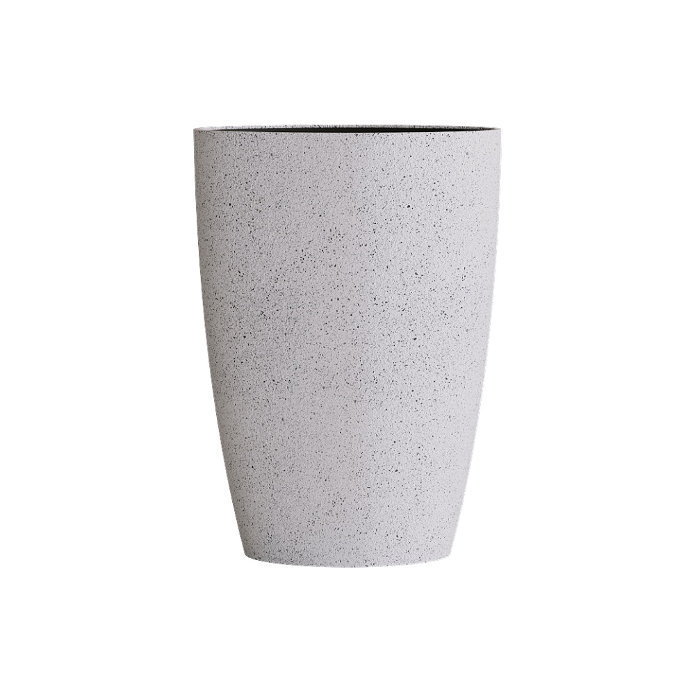 Кашпо CONCRETIKA CONUS EGG WHITE D41H57