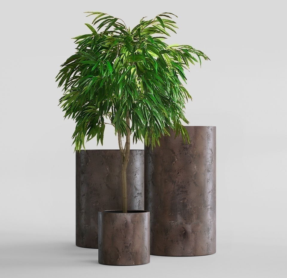 Кашпо CONCRETIKA CYLINDER TAUPE CONCRETE D40H40