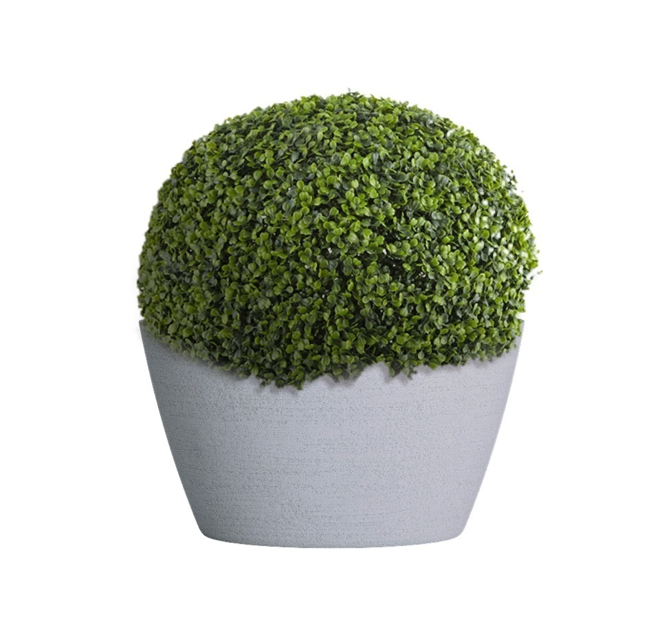 Кашпо CONCRETIKA BOWL EROSIA WHITE D65H36
